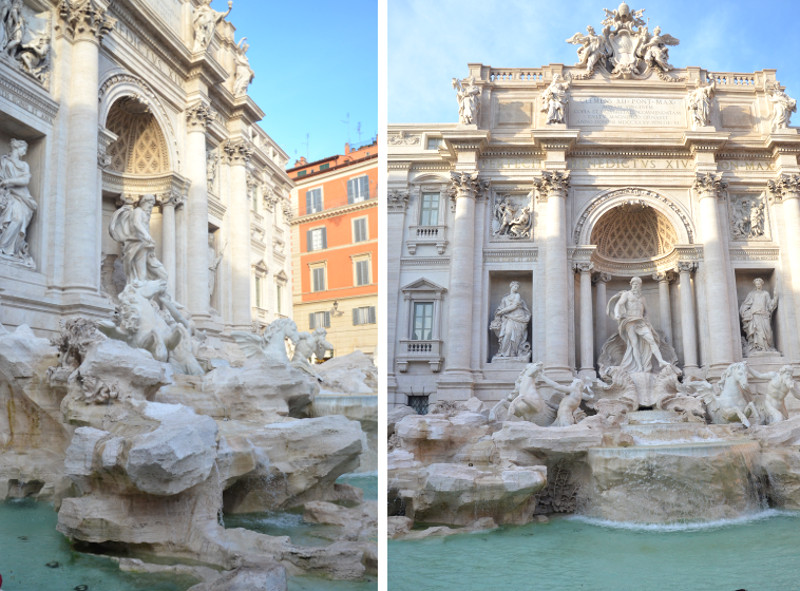 Włochy, Rzym, weekend, Fontanna di Trevi, piękna architektura, fontanna, piękna, woda, wyjazd, zwiedzanie